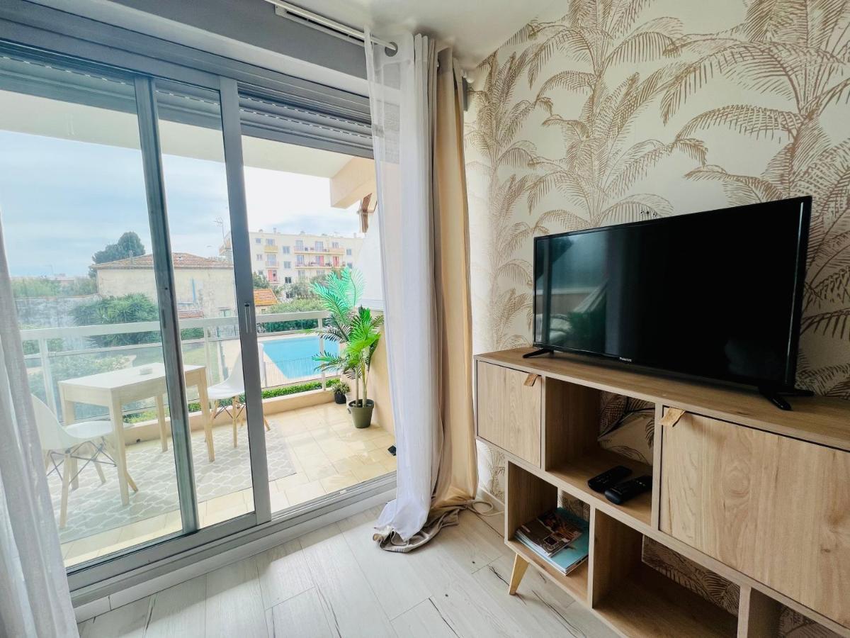 Les Palmiers - Appartement Avec Piscine Proche Plages - Wifi Et Clim Antibes Exteriér fotografie