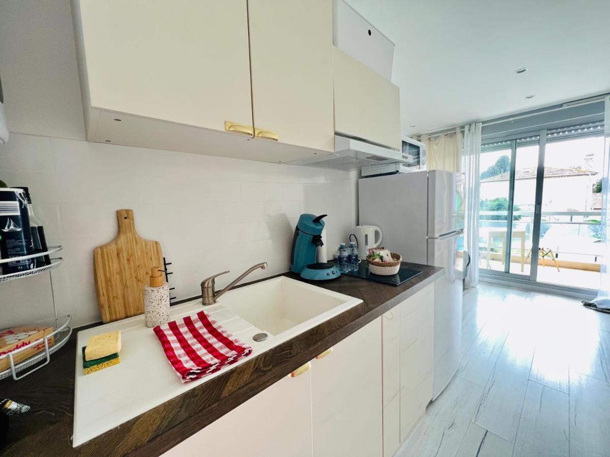 Les Palmiers - Appartement Avec Piscine Proche Plages - Wifi Et Clim Antibes Exteriér fotografie