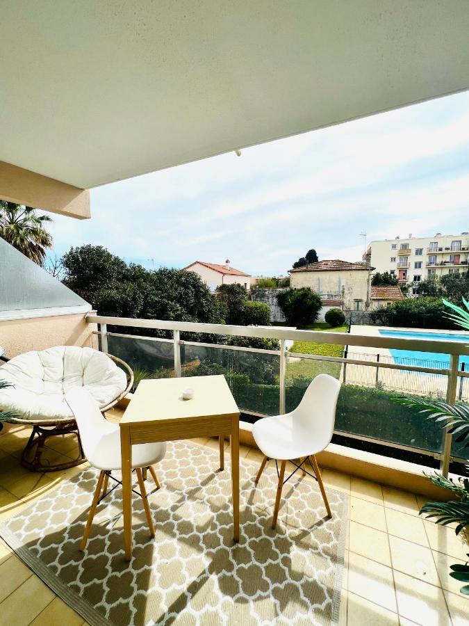 Les Palmiers - Appartement Avec Piscine Proche Plages - Wifi Et Clim Antibes Exteriér fotografie